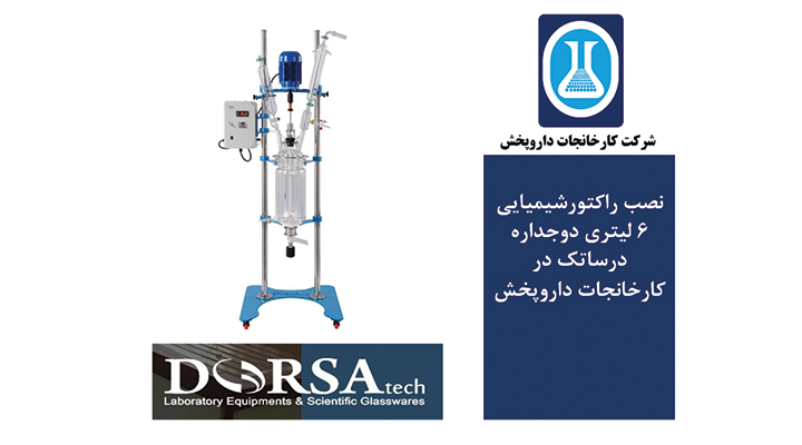 راکتور شیمیایی ۶ لیتری Dorsatech در داروپخش